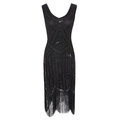 Damen Erwachsene Flapper Kleider Charleston Kleid Voller Pailletten Retro 1920er Jahre Stil Motto Party Kleid