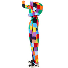 Kinder Elmer-Kostüm zum Weltbuchtag Karomuster Halloween-Kostüm