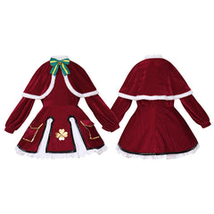 Kinder Mädchen Genshin Impact Klee Kostüm Weihnachten Kleid