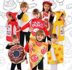 Kinder Cosplay Kostüm Outfits Halloween Karneval Anzug Pommes Frites Schaum Kostüm getränk kostüm