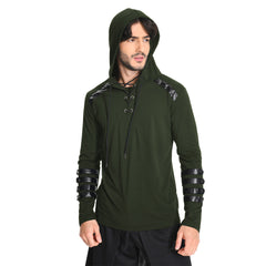 Herren Mittelalter Hoodie Pullover Hoodie Cosplay Kostüm Outfits Halloween Karneval Anzug