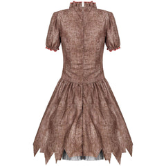 Voodoo Puppe Kostüm Damen Erwachsene Halloween Karneval Kostüm