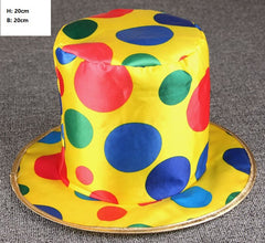 Clown Verkleidung Zubehör Hut Brille Nase bunt Perücke Maske Zubehör cosplay Kostüm Outfits Halloween Karneval Anzug