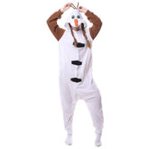 Erwachsene Olaf Pyjamas Hausdienst Onesies Schlafenanzug Cosplay Kostüm
