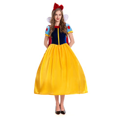 Damen Prinzissin Kostüm Kleid Snow White Schneewittchen Prinzissin Damen Erwachsene