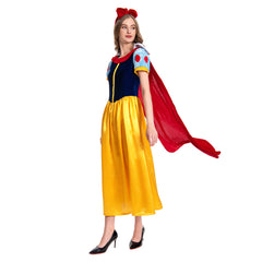 Damen Prinzissin Kostüm Kleid Snow White Schneewittchen Prinzissin Damen Erwachsene