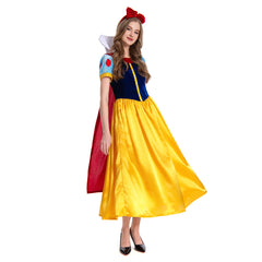 Damen Prinzissin Kostüm Kleid Snow White Schneewittchen Prinzissin Damen Erwachsene
