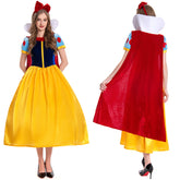 Damen Prinzissin Kostüm Kleid Snow White Schneewittchen Prinzissin Damen Erwachsene