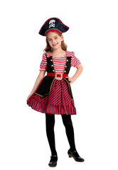 Kinder Mädchen Halloween Pirat seeräuber Cosplay Kostüm Outfits