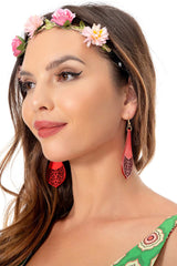 Damen 1970er Hippie Retro Vintage Kostüm Halloween Karneval Outfits