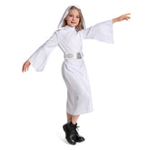 Kinder Mädchen Leia Cosplay Kostüm Outfits Halloween Karneval Anzug