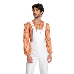 Herren Retro Style Cosplay Kostüm Outfits Halloween Karneval Anzug Bjorn Ulvaeus ABBA