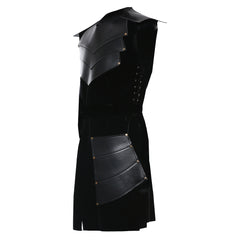 Gothic Mittelalter Oberteil Stehkragen Ärmellos Jacke für Herren Männer Ritterkostüm Halloween Karneval