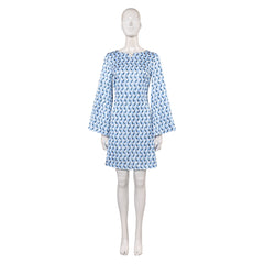 Damen Hippie Cosplay Kostüm Outfits Halloween Karneval Anzug Retro Kleid