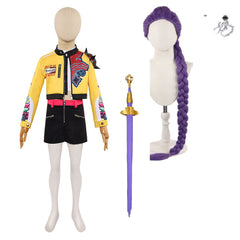 Kinder Mädchen Rumi Cosplay Kostüm Halloween Karneval Party Anzug