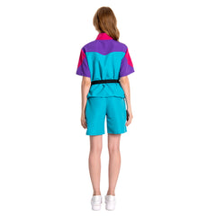 unisex Jogging Anzüge 2 Stück Set Cosplay Kostüm Outfits Halloween Karneval Anzug 80er 90er Jahre Trainingsanzüge Set