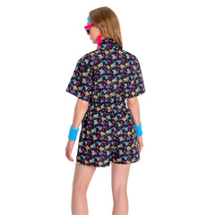 Damen 2 Stück Outfits 80er 90er Jahre Trainingsanzüge Set Jogginganzüge Kostüm Outfits Halloween Karnevalsanzug