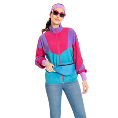 Damen rosa Cosplay Kostüm Outfits Halloween Karneval Anzug Jacke 80er