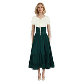 Damen Mittelalter Cosplay Kostüm Outfits Halloween Karneval Anzug Kleid