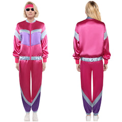 Damen 80er Jahre Cosplay Kostüm Outfits Halloween Karneval Anzug Windjacke