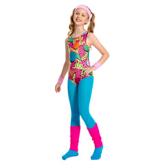 Kinder Sportbekleidung Cosplay Kostüm Outfits Halloween Karneval Anzug 80er Jahre