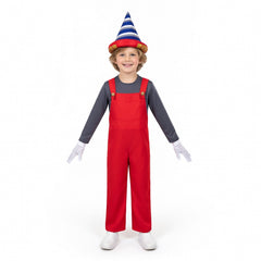Kinder Super Mario Cosplay-Kostüm für Halloween Karneval oder Partys Mario