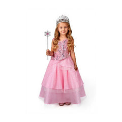 Kinder Mädchen Glinda cos Kleid Wicked Cosplay Kostüm Outfits Halloween Karneval Anzug