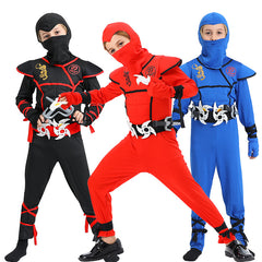 Kinder Ninja Jumpsuit Kostüme Muskelanzug Samurai Performance Kostüme Cosplay Halloween Kostüme