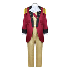 Herren George Washington Präsidenten-Cosplay-Kostüm, Kolonialrevolution-Design, Herren Party- und Bühnenshow-Kostüm