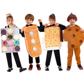 Kinder Cosplay Kostüm Outfits Halloween Karneval Anzug Cookies Schokolade