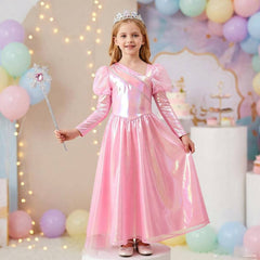 Wicked Kinder Mädchen Glinda Kleid Cosplay Kostüm Halloween Karneval Party Anzug
