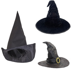 Halloween Zauberer Hexenhut Erwachsene Kinder Ball Party Dress Up Kopfbedeckung Requisiten Schwarze Hexe Scharfer Hut