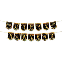 2025 Neujahrsparty Geschirr Set Einweg Party Tischtuch Prop