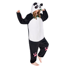 Erwachsene Unisex Riesenpanda Tier kostüm grün Schlafanzug einteiliger Pyjama
