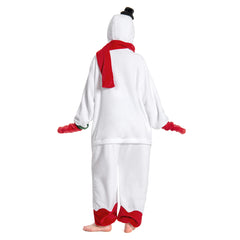 Unisex Erwachsene Familienpyjamas Weihnachten - Schneemann, Rentier Weihnachtsmann Schlafanzug einteiliger Pyjama