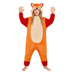 Kinder Bezaubernder Fuchs-Kinderstofftier Schlafanzug einteiliger Pyjama