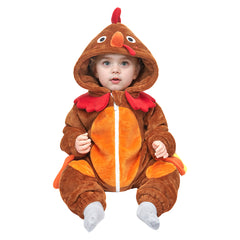 Kinder Truthahn Tierkostüm Schlafanzug einteiliger Pyjama Bademäntel für Erwachsene unisex Thanksgiving