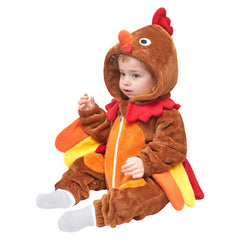 Kinder Truthahn Tierkostüm Schlafanzug einteiliger Pyjama Bademäntel für Erwachsene unisex Thanksgiving
