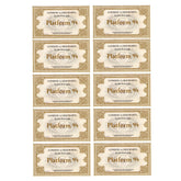 Harry Potter Bahnsteigkarte - 9 und 3/4 (Satz von 10)