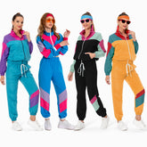 unisex Halloween Cosplay Cosplay Kostüm Outfits Halloween Karneval Anzug 80er Jahre Workout Kostüm Kostüm Outfit Set für Erwachsene