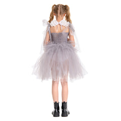 Kinder Mädchen Pennywise Cosplay Kostüm Halloween Karneval Kleid