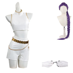 Kinder Mädchen Rumi Perücke Cosplay Kostüm Halloween Karneval Party Anzug