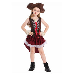 Kinder Mädchen pirat seeräuber Halloween Pirat Kleid Cosplay Kostüm Outfits