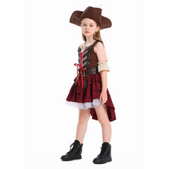 Kinder Mädchen pirat seeräuber Halloween Pirat Kleid Cosplay Kostüm Outfits