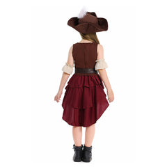 Kinder Mädchen pirat seeräuber Halloween Pirat Kleid Cosplay Kostüm Outfits