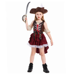 Kinder Mädchen pirat seeräuber Halloween Pirat Kleid Cosplay Kostüm Outfits