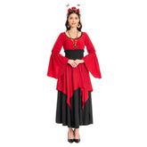 Damen Mittelalterliches Renaissance Viktorianisches Piraten Hexen Mittelalterkleid Cosplay Kostüm Outfits Halloween Karneval Anzug
