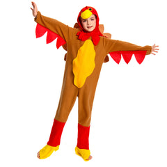 Erwachsene Kinder Türkei Cosplay Kostüm Outfits Halloween Karneval Anzug Thanksgiving Tier Performance Kostüm