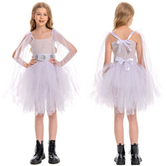 SW Kinder Mädchen Leia Cosplay tutu Kleid Kostüm Outfits Halloween Karneval Anzug