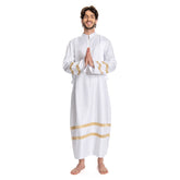 Mittelalterlicher Pastor Unisex Erwachsene Cosplay Kostüm Outfits Halloween Karneval Party Anzug